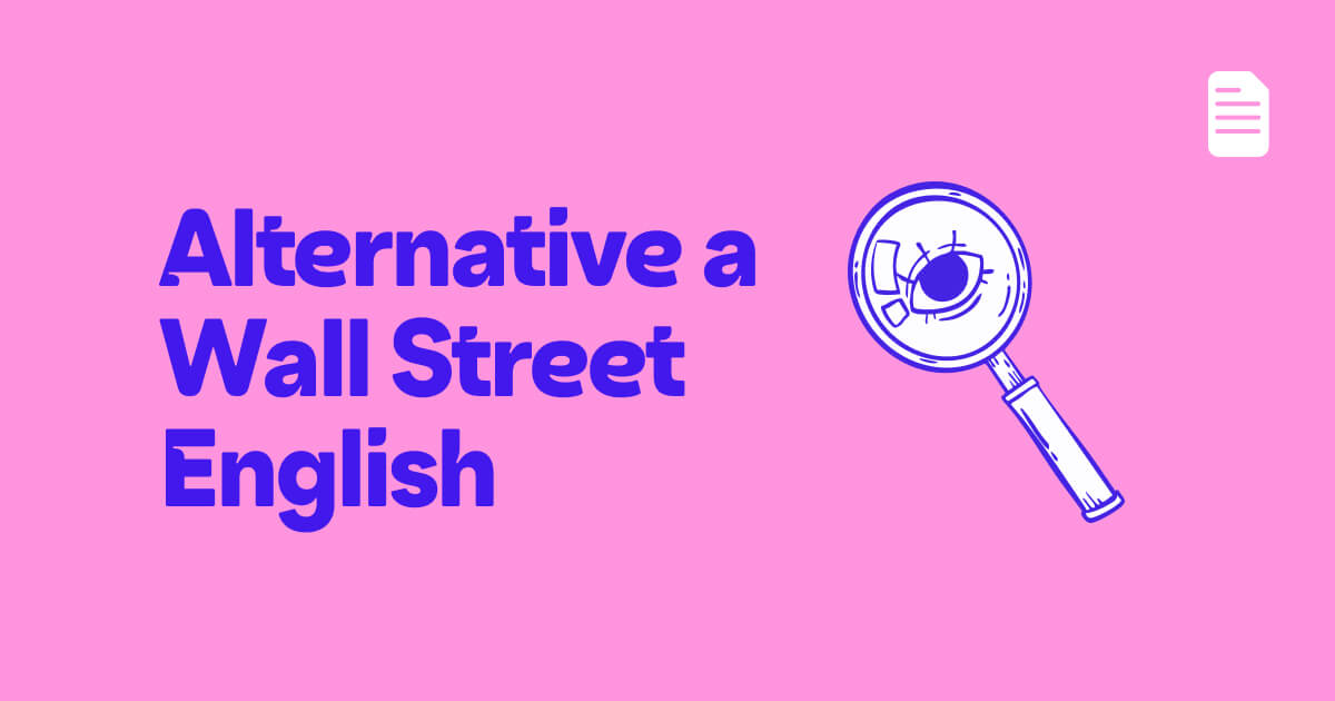 Alternative a Wall Street English