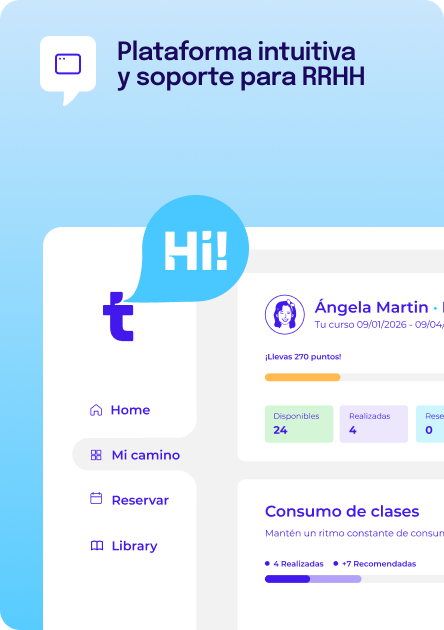 Plataforma intuitiva y soporte RRHH