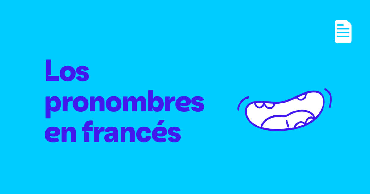 Los pronombres en francés